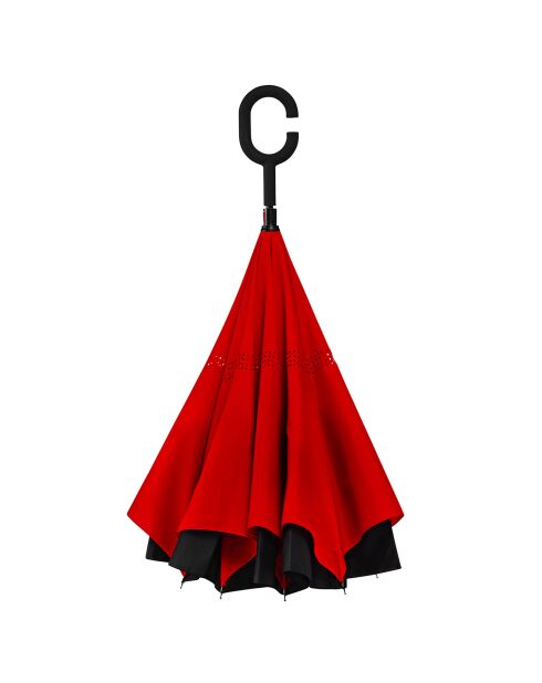 Parapluie à Ouverture Inversée noir/rouge