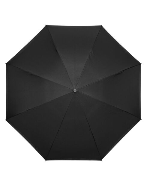 Zwart/roze paraplu met omgekeerde opening