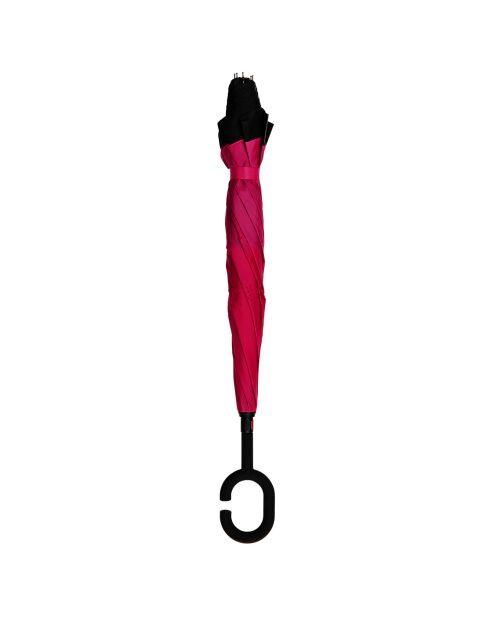 Parapluie à Ouverture Inversée noir/rose