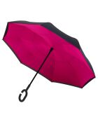 Parapluie à Ouverture Inversée noir/rose