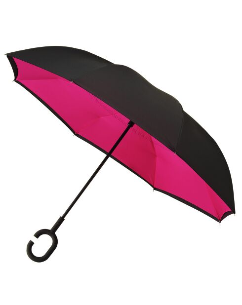 Parapluie à Ouverture Inversée noir/rose