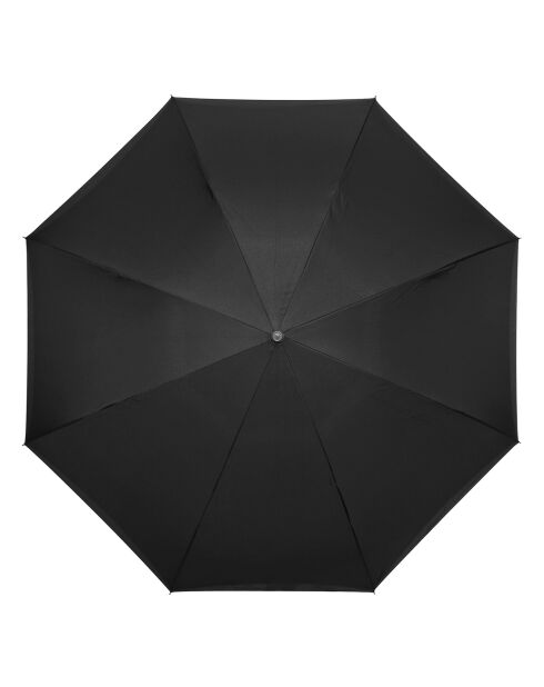 Zwart/blauwe paraplu met omgekeerde opening