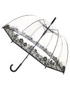 Parapluie Fleurs transparent
