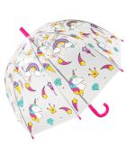 Parapluie enfant Licorne transparent/multicolore