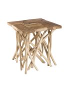 Table d'appoint Clara teck - 55x55x56 cm