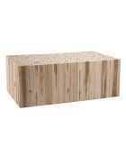 Table basse Clara teck - 110x60x41 cm