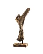 Sculpture branche S Clara teck - 33x25x85 cm