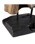 Sculpture branche M Clara teck - 26x22x106 cm