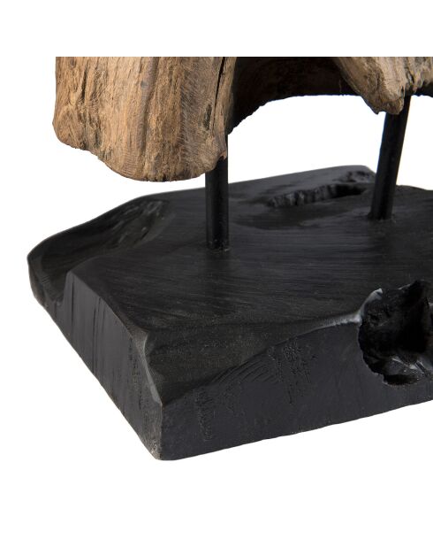 Sculpture branche M Clara teck - 26x22x106 cm