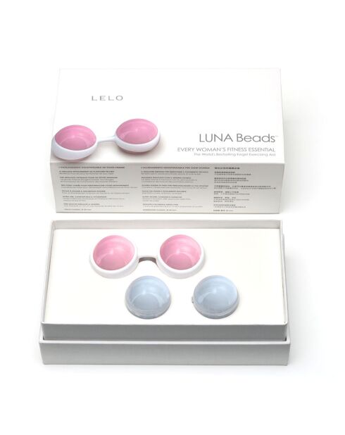 Boules de Geisha Luna Beads rose/bleu/blanc