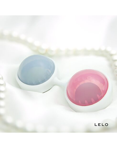 Boules de Geisha Mini Luna Beads rose/bleu/blanc