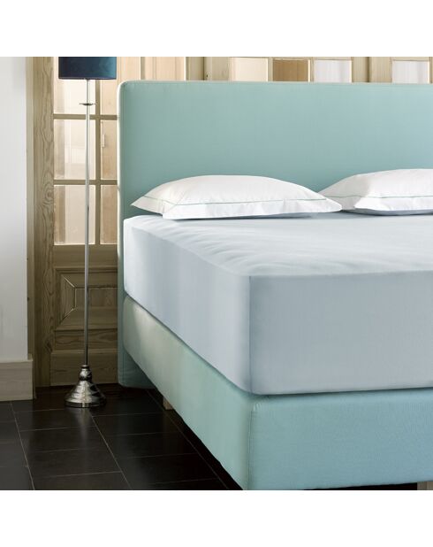 Drap housse jersey Case bleu ciel