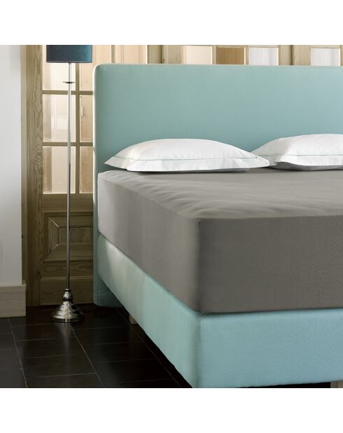 Drap housse jersey Case taupe