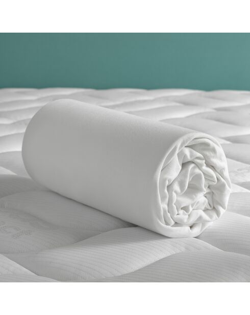 Drap housse jersey Case blanc