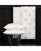 Parure housse de couette 100% Satin de Coton Butterflies blanc/noir