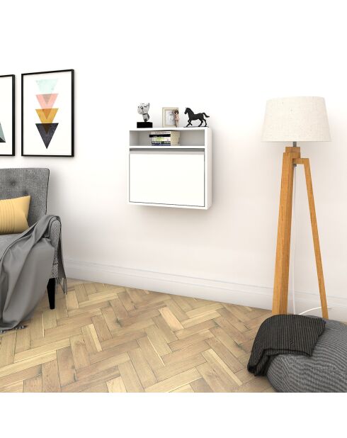 Bureau suspendu Optimum blanc - 64x20x60 cm