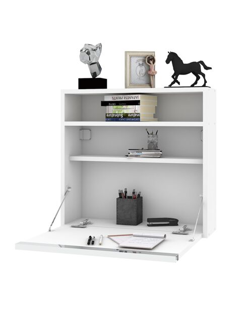 Bureau suspendu Optimum blanc - 64x20x60 cm