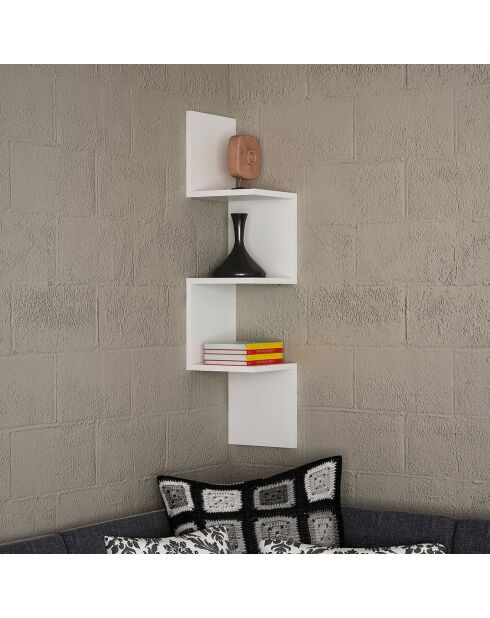 Étagère Corner blanche - 25x105.4x22 cm