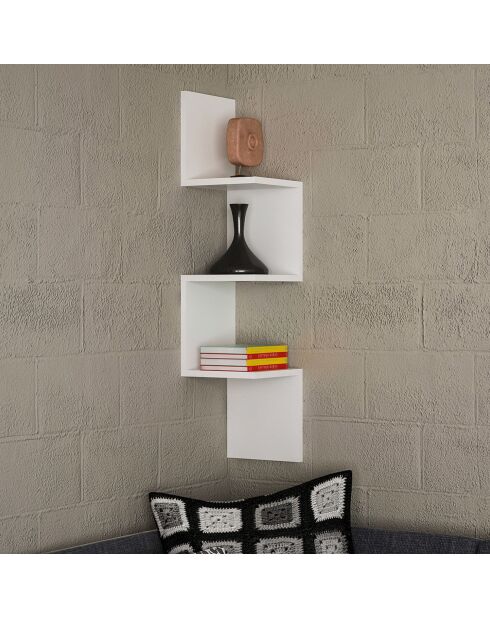 Étagère Corner blanche - 25x105.4x22 cm