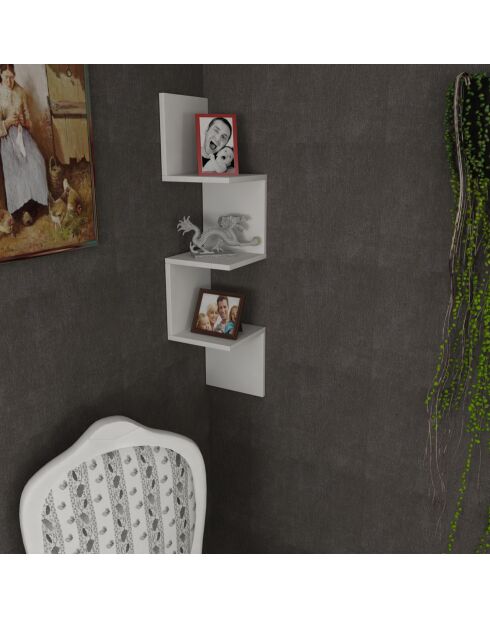 Étagère Corner blanche - 25x105.4x22 cm