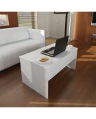 Table basse Akilli blanche - 90x52x45 cm