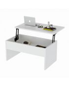 Table basse Akilli blanche - 90x52x45 cm