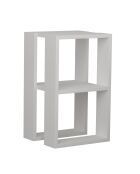 Table de chevet Lonie blanche - 30x30x55 cm