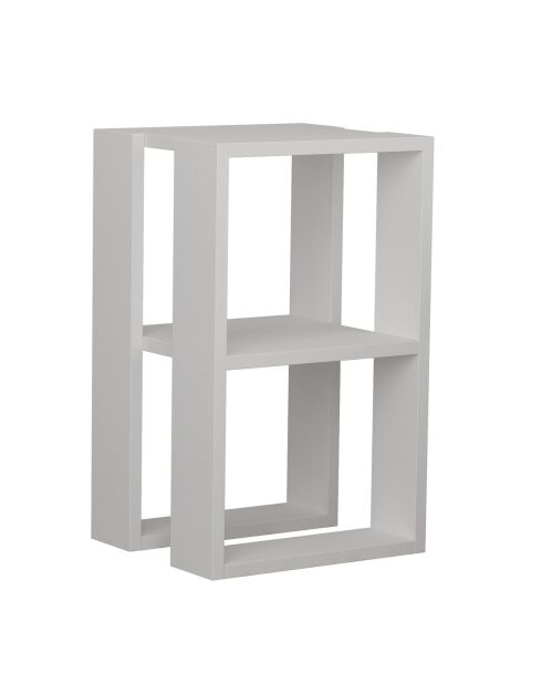 Table de chevet Lonie blanche - 30x30x55 cm