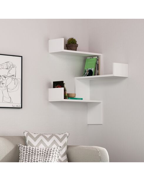 Étagère Luksa blanche - 60x60x90 cm