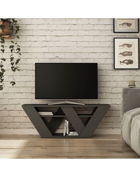 Porta TV Pipralla antracite - 40x110x30 cm