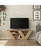 Meuble TV pipralla chêne - 40x110x30 cm