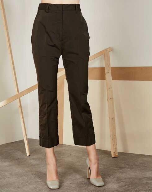 Pantalon en Soie mélangée Vinicio kaki
