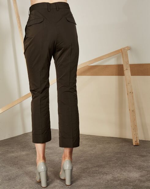Pantalon en Soie mélangée Vinicio kaki