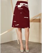 Jupe Tisana rouge/blanc