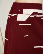 Jupe Tisana rouge/blanc