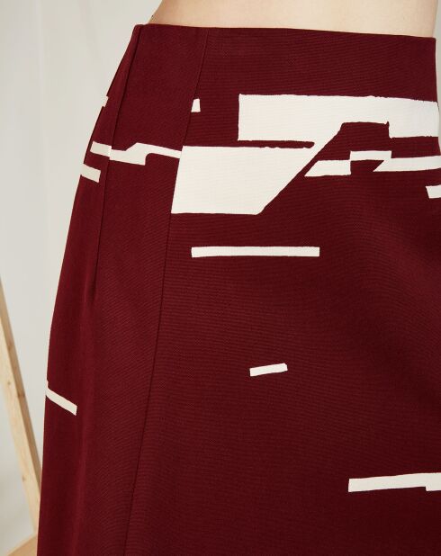 Jupe Tisana rouge/blanc