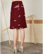 Jupe Tisana rouge/blanc