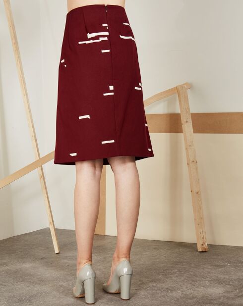 Jupe Tisana rouge/blanc