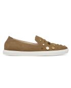 Slip-on en Velours de Cuir Laureen camel