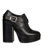 Bottines en Cuir noires - Talon 13 cm