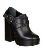 Bottines en Cuir noires - Talon 13 cm
