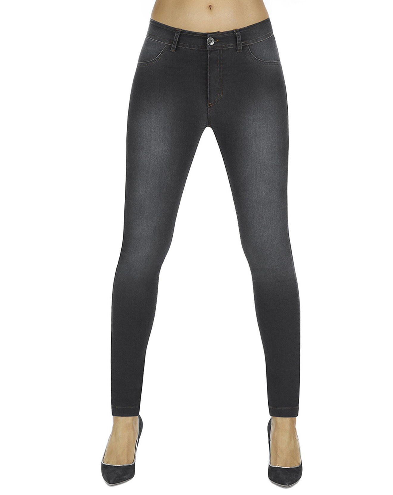 Jegging Noir Monsoon Nadine Taille 22 - Paillettes Sur Les Jambes, Coton Bio, Super Skinny