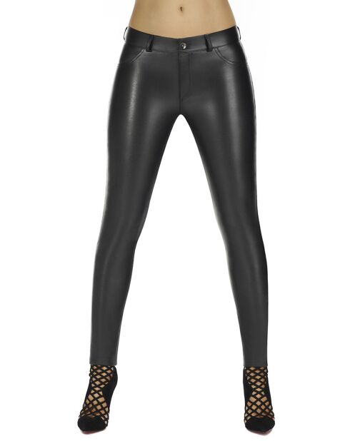 Leila 200 denier zwarte legging