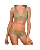 Ensemble Soutien-gorge & Shorty Carry kaki