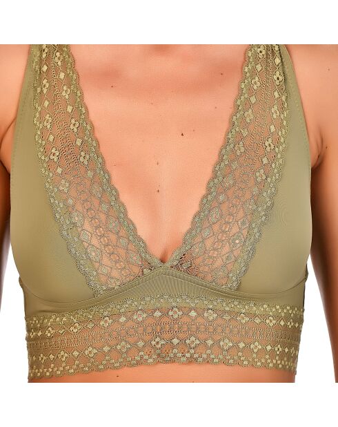 Conjunto caqui Carry Bra & Shorty