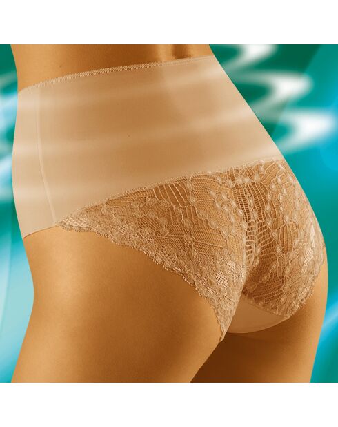 Beiges Höschen mit hoher Taille von Promessa