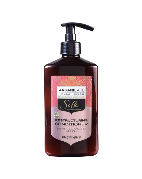 Acondicionador reestructurante con Proteína de Seda para cabellos secos y sin brillo - 400 ml