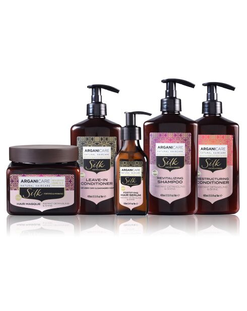 Kit Rituel Beauté à la Protéine de Soie cheveux secs et ternes - 5 pièces