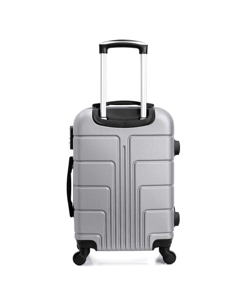 Valise Cabine 4 roues Ottawa 49 cm argentée