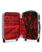 Valise Cabine 4 roues Ottawa 49 cm argentée